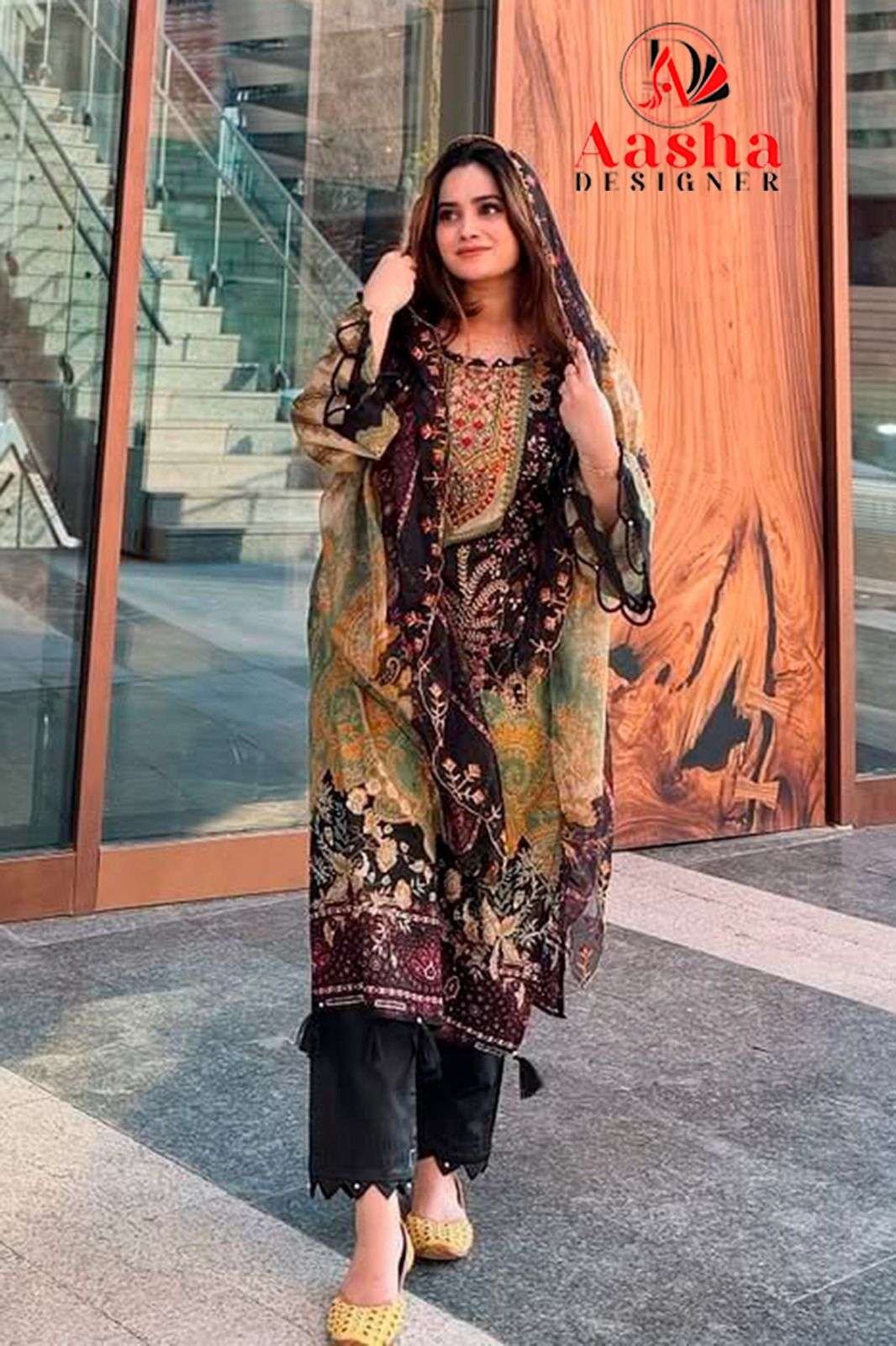 1177 HIT DESIGN BY AASHA DESIGNER FANCY PURE COTTON PAKISTANI DRESS