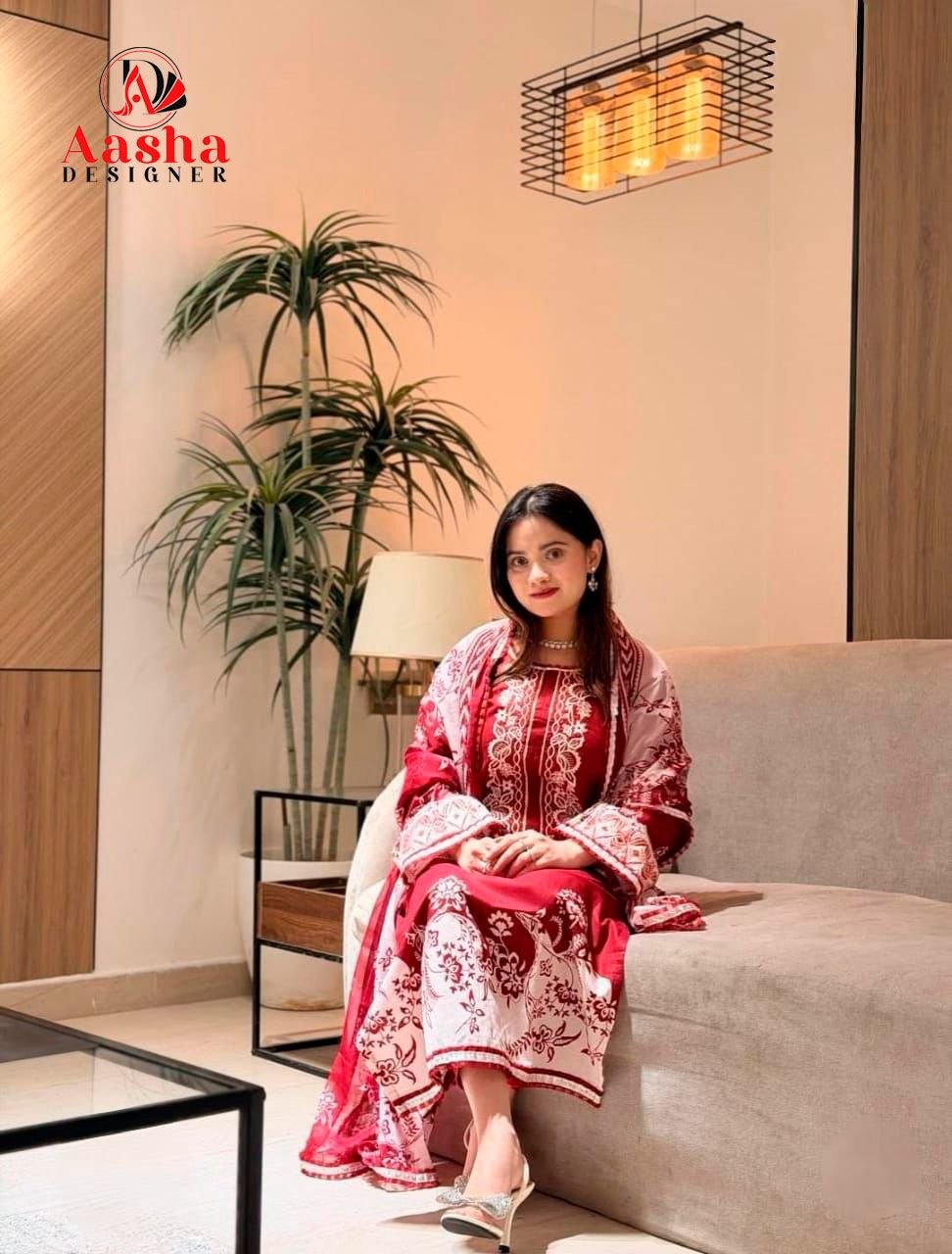 1203 HIT DESIGN BY AASHA DESIGNER FANCY COTTON PRINT PAKISTANI DRESS