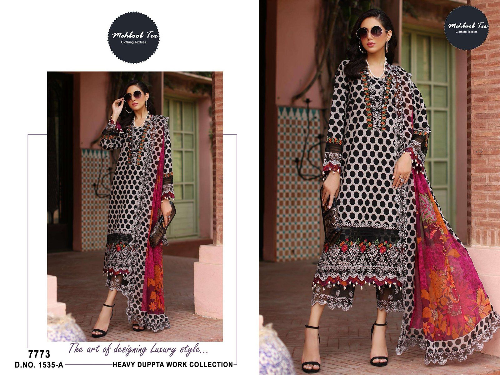1535 COLOURS BY MEHBOOB TEX FANCY DESIGNER COTTON PAKISTANI DRESSES