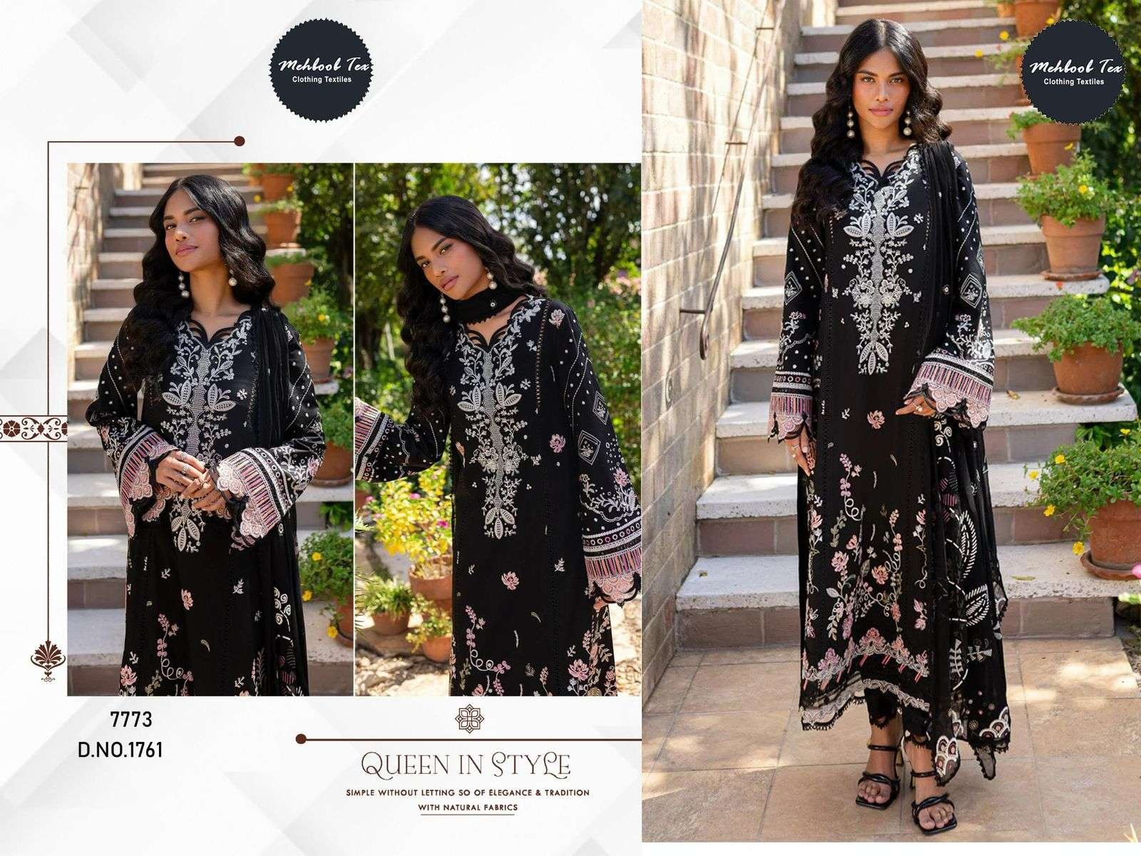 1761 HIT DESIGN BY MEHBOOB TEX FANCY DESIGNER RAYON PAKISTANI DRESS