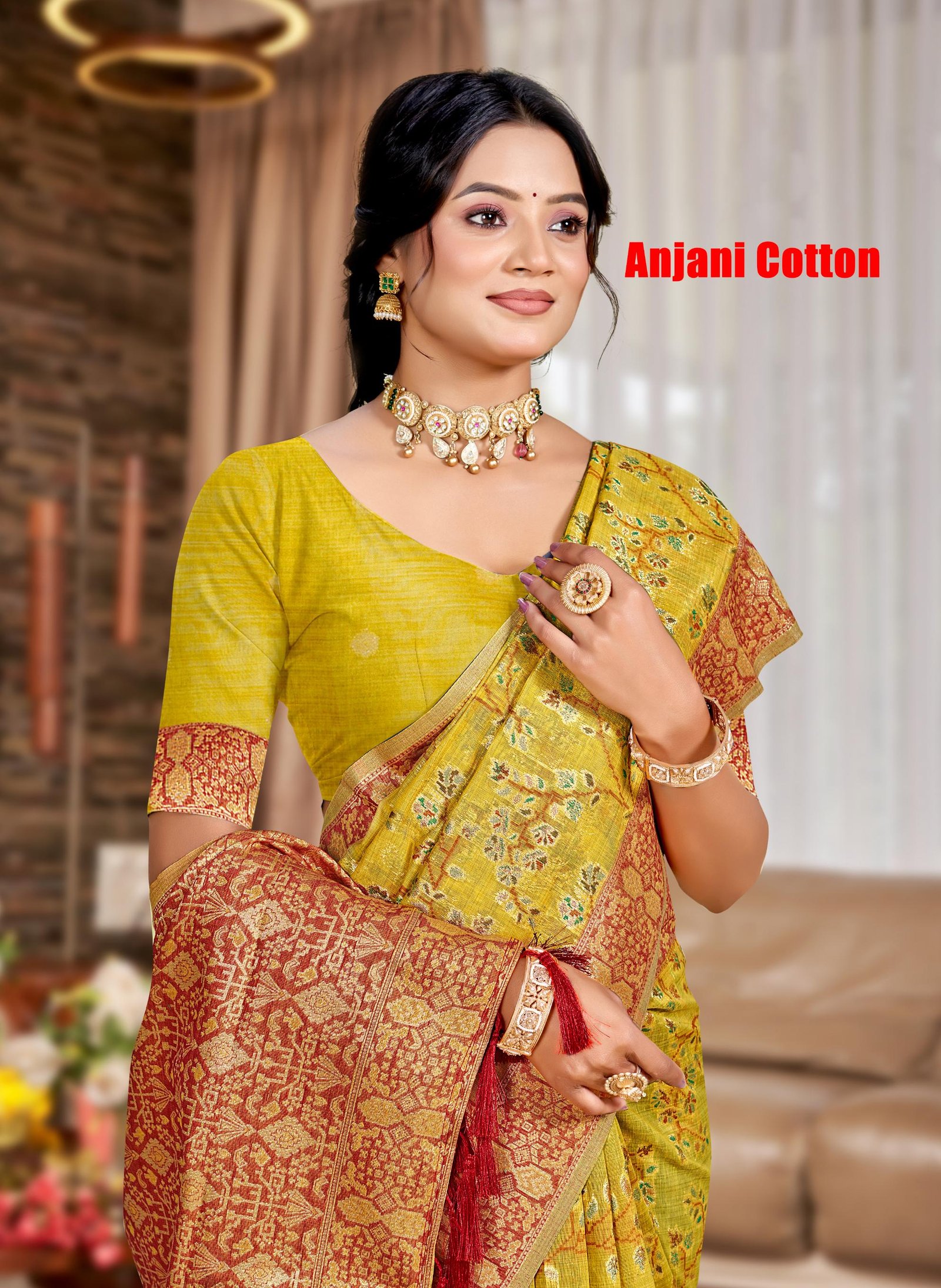 ANJANI COTTON BY BUNAWAT 1001 TO 1006 SERIES DESIGNER SILK SAREES