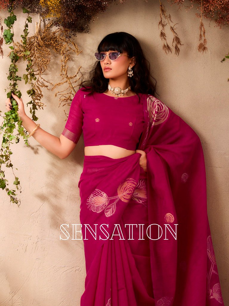 SENSATION BY RAJTEX 001 TO 006 SERIES DESIGNER MUNGA SILK SAREES