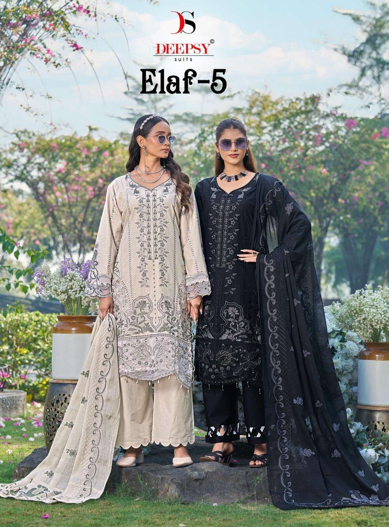 ELAF VOL-5 BY DEEPSY SUITS 1001 TO 1006 SERIES PURE COTTON DRESSES