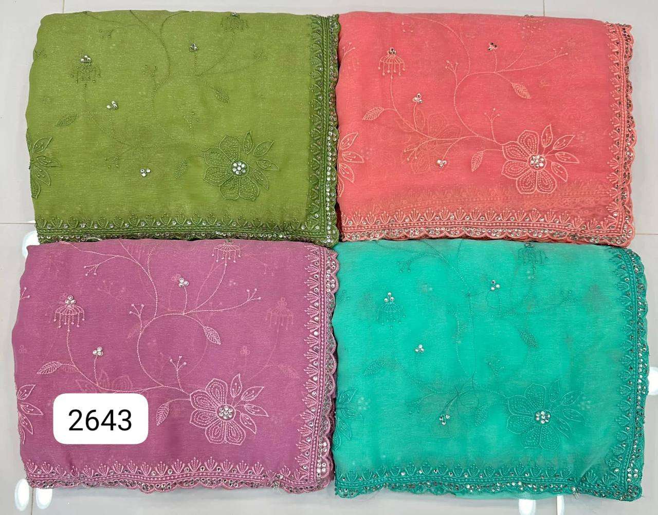 2643 AND 2644 COLOURS BY SUSWANI BOLLYWOOD HEAVY FANCY DESIGNER SAREES