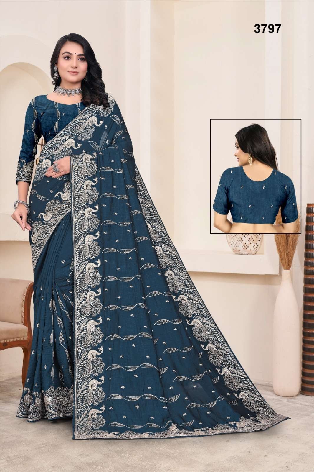 3797 COLOURS BY SUSWANI HEAVY DESIGNER FANCY VICHITRA SILK SAREES