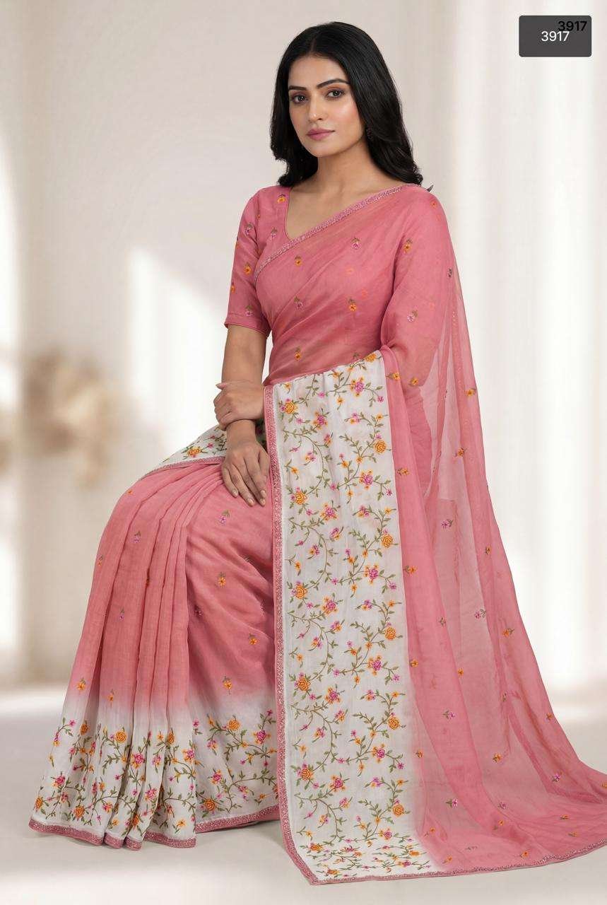 3917 COLOURS BY SUSWANI LATEST FANCY DESIGNER CRUNCHY SAREES