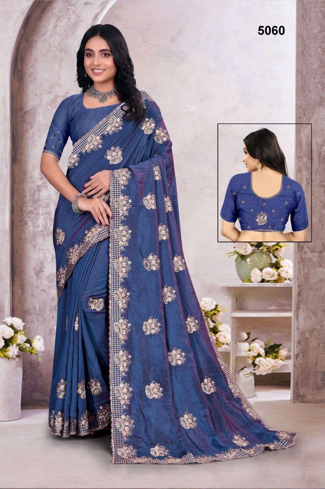 5060 COLOURS BY SUSWANI LATEST FANCY DESIGNER HEAVY SILK SAREES