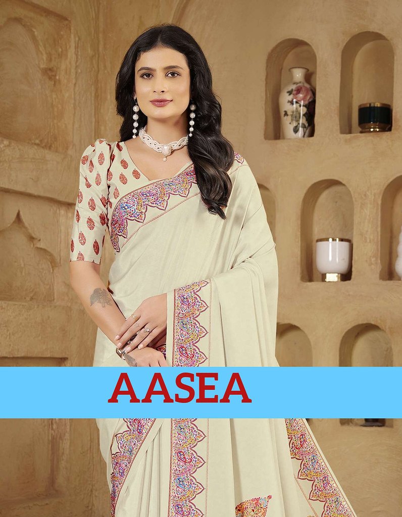 AASEA BY SANJANA LIFESTYLE 501 TO 523 SERIES CREPE SILK PRINT SAREES