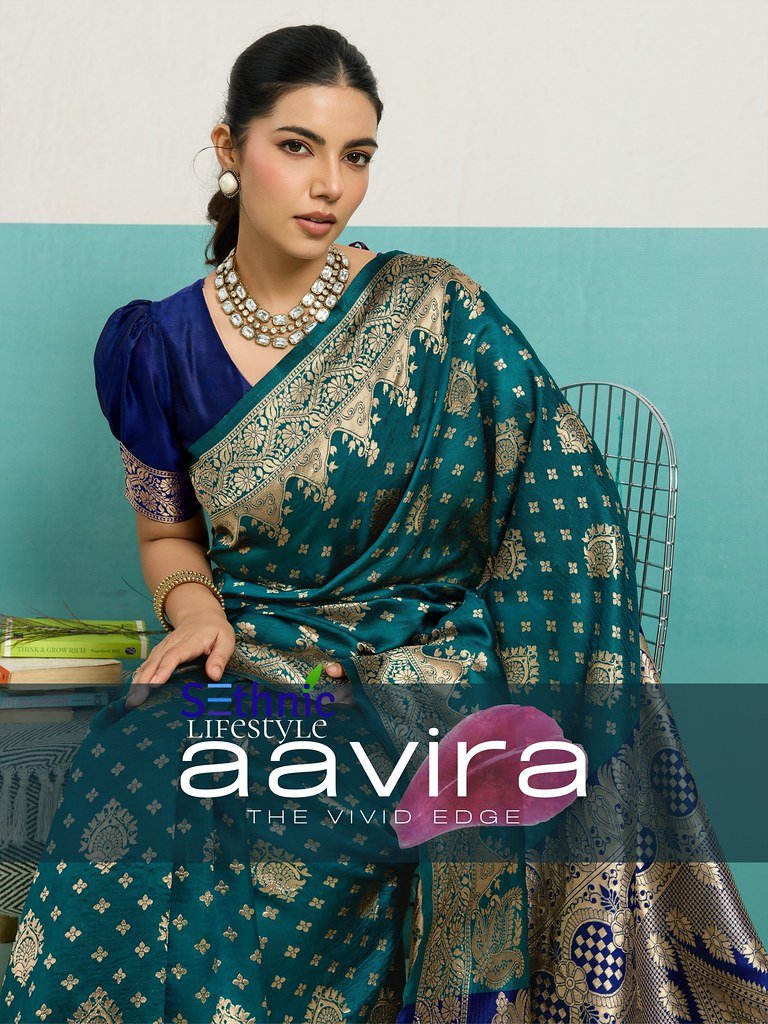 AAVIRA BY SETHNIC 107001 TO 107015 SERIES FANCY BANARASI SILK SAREES