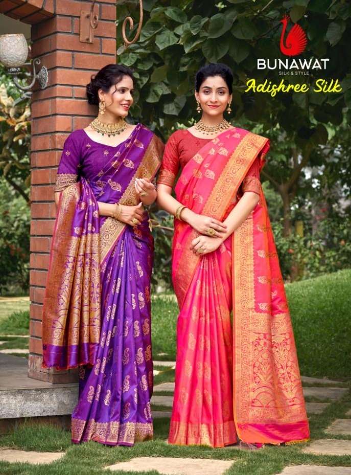 ADISHREE SILK BY BUNAWAT 1001 TO 1006 SERIES FANCY DESIGNER SILK SAREES