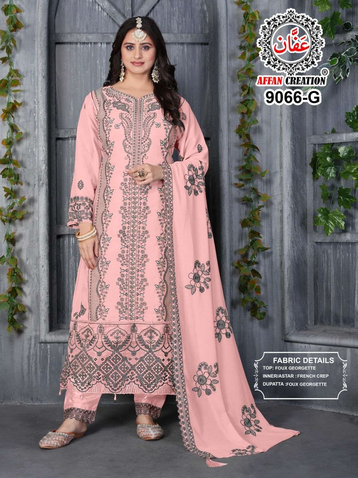 AFFAN 9066 COLOURS BY AFFAN CREATION FAUX GEORGETTE PAKISTANI DRESSES