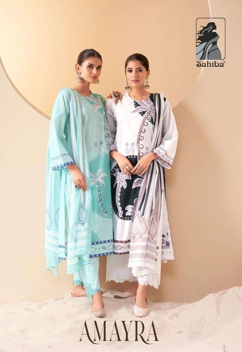 AMAYRA BY SAHIBA DESIGNER PURE COTTON LAWN DIGITAL PRINT DRESSES