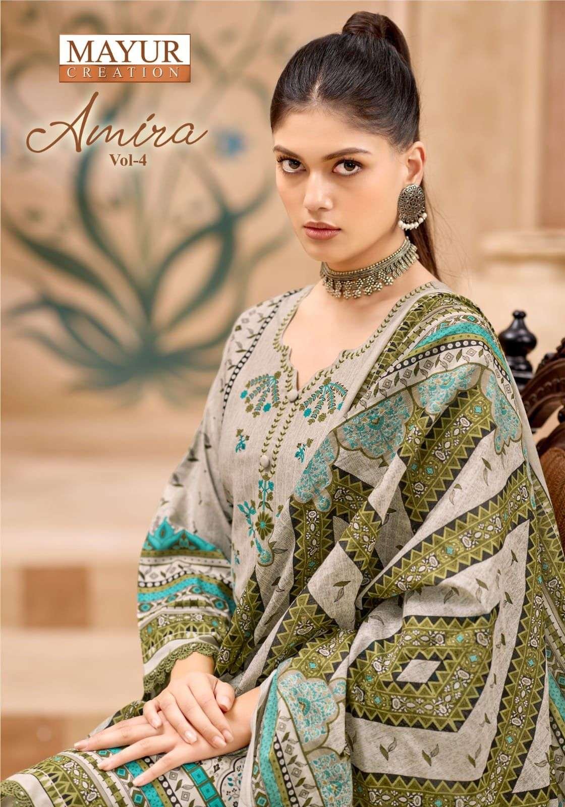 AMIRA VOL-4 BY MAYUR CREATION 4001 TO 4008 SERIES COTTON DRESSES