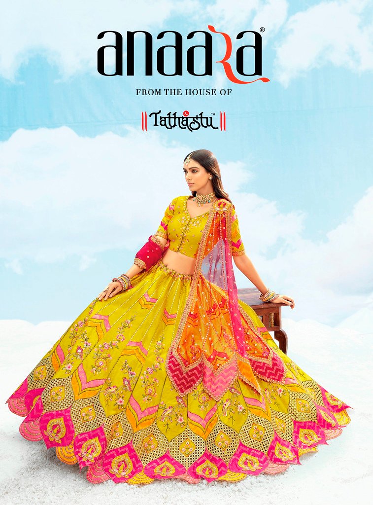 ANAARA 7600 SERIES BY TATHASTU 7601 TO 7611 SERIES SILK BRIDAL LEHENGAS