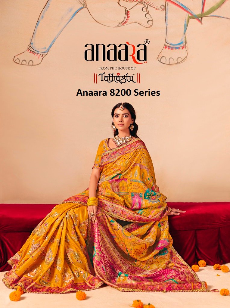 ANAARA 8200 SERIES BY TATHASTU 8201 TO 8212 SERIES HEAVY SILK SAREES