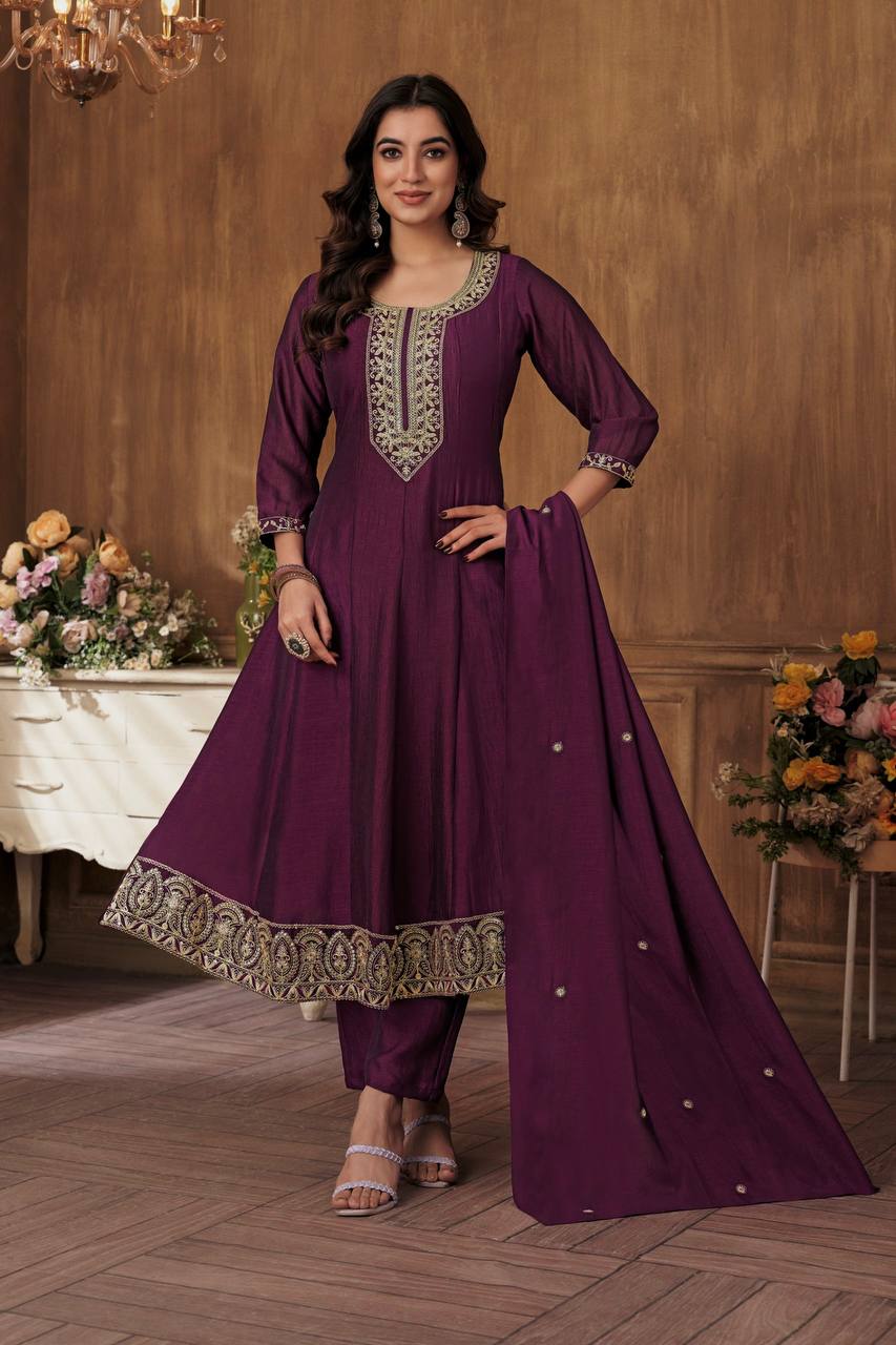 ANAYA BY SUSWANI FANCY DESIGNER VICHITRA STITCHED ANARKALI DRESSES