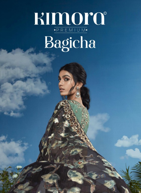 BAGICHA BY KIMORA 5281 TO 5291 SERIES DESIGNER BRASSO FLORAL SAREES