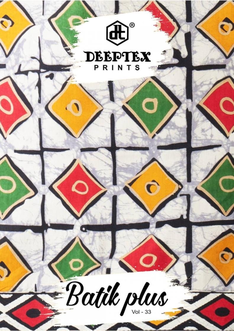 BATIK PLUS VOL-33 BY DEEPTEX 3301 TO 3310 SERIES COTTON PRINT DRESSES
