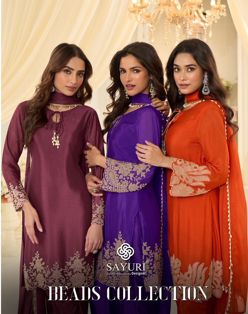 BEADS COLLECTION BY SAYURI 10293 TO 10295 SERIES CHINON SILK DRESSES