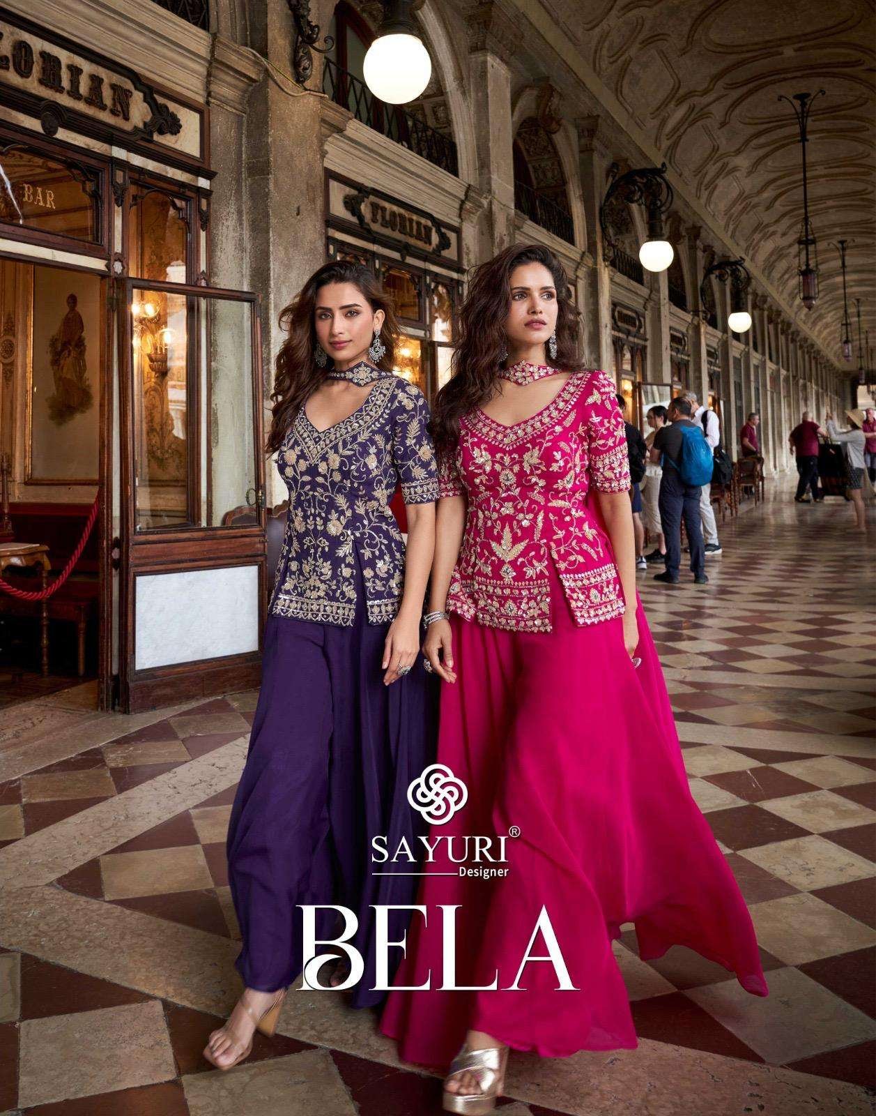 BELA BY SAYURI 10097 TO 10099 SERIES HEAVY REAL ORGANZA SILK DRESSES