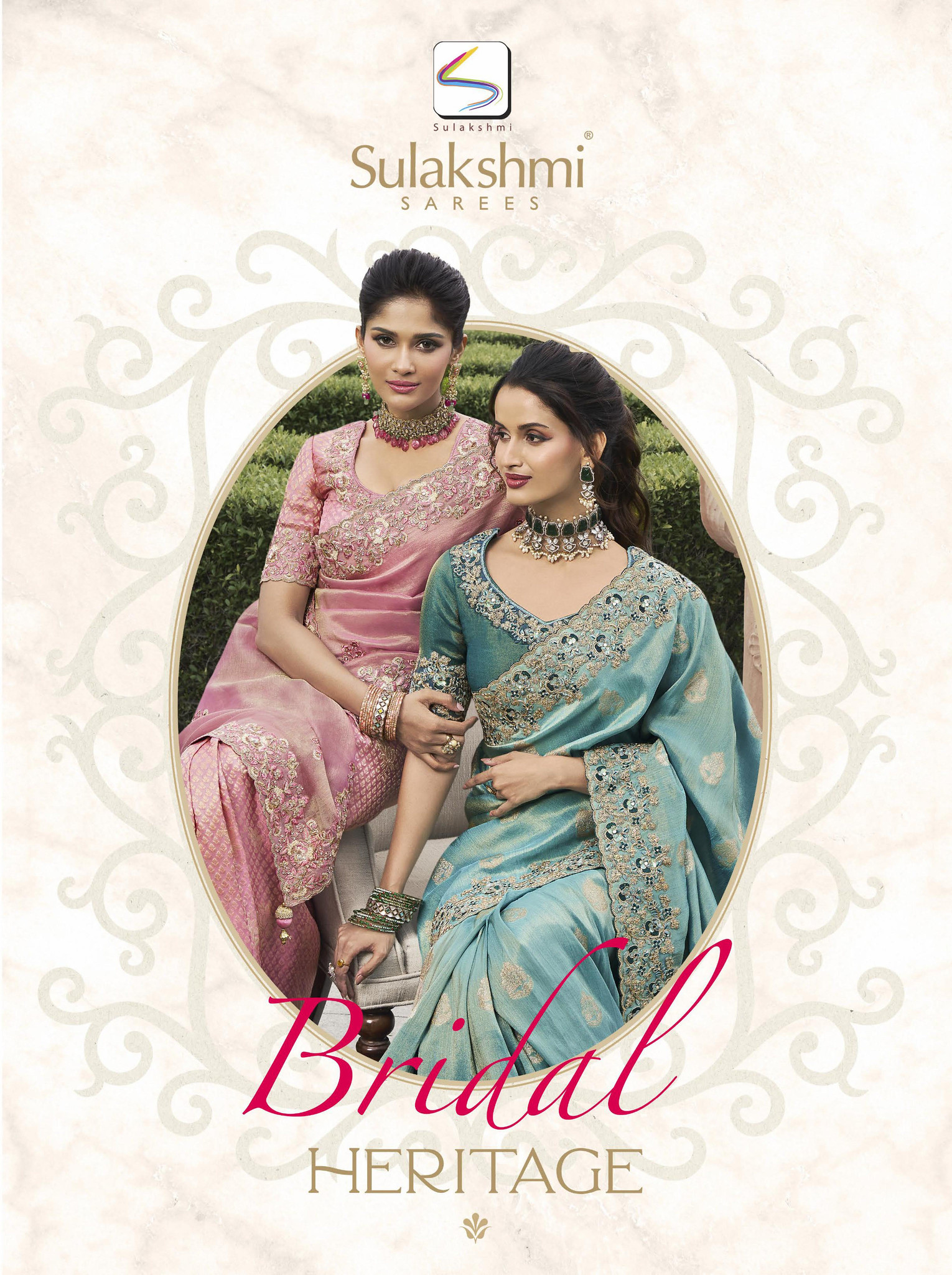 BRIDAL HERITAGE BY SULAKSHMI 4001 TO 4012 SERIES TISSUE SILK SAREES