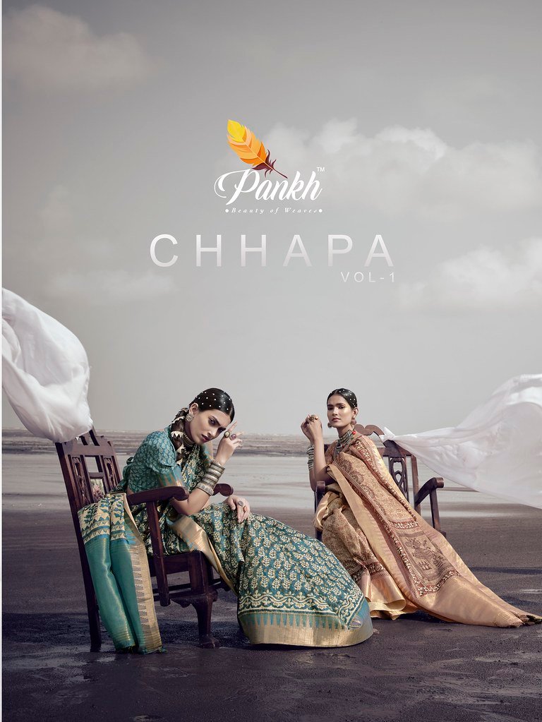 CHHAPA VOL-1 BY PANKH 2901 TO 2911 SERIES FANCY CHHAPA SILK SAREES