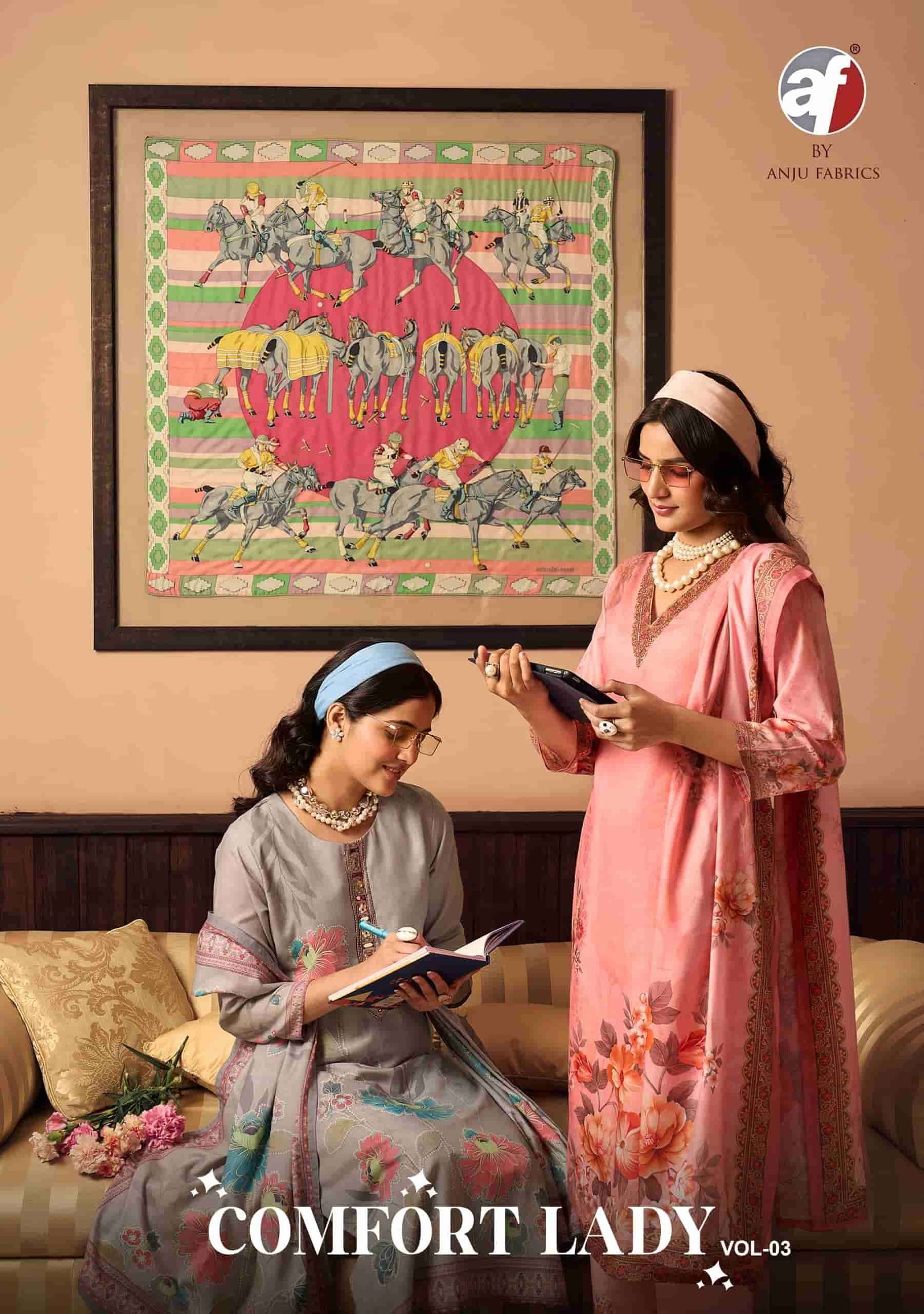 COMFORT LADY VOL-3 BY ANJU FABRICS 5061 TO 5066 SERIES COTTON DRESSES