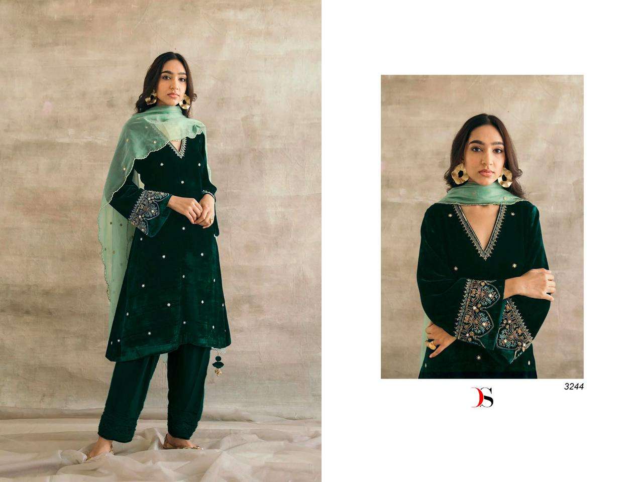 DEEPSY 3244 HIT DESIGN BY DEEPSY SUITS FANCY VELVET PAKISTANI DRESS