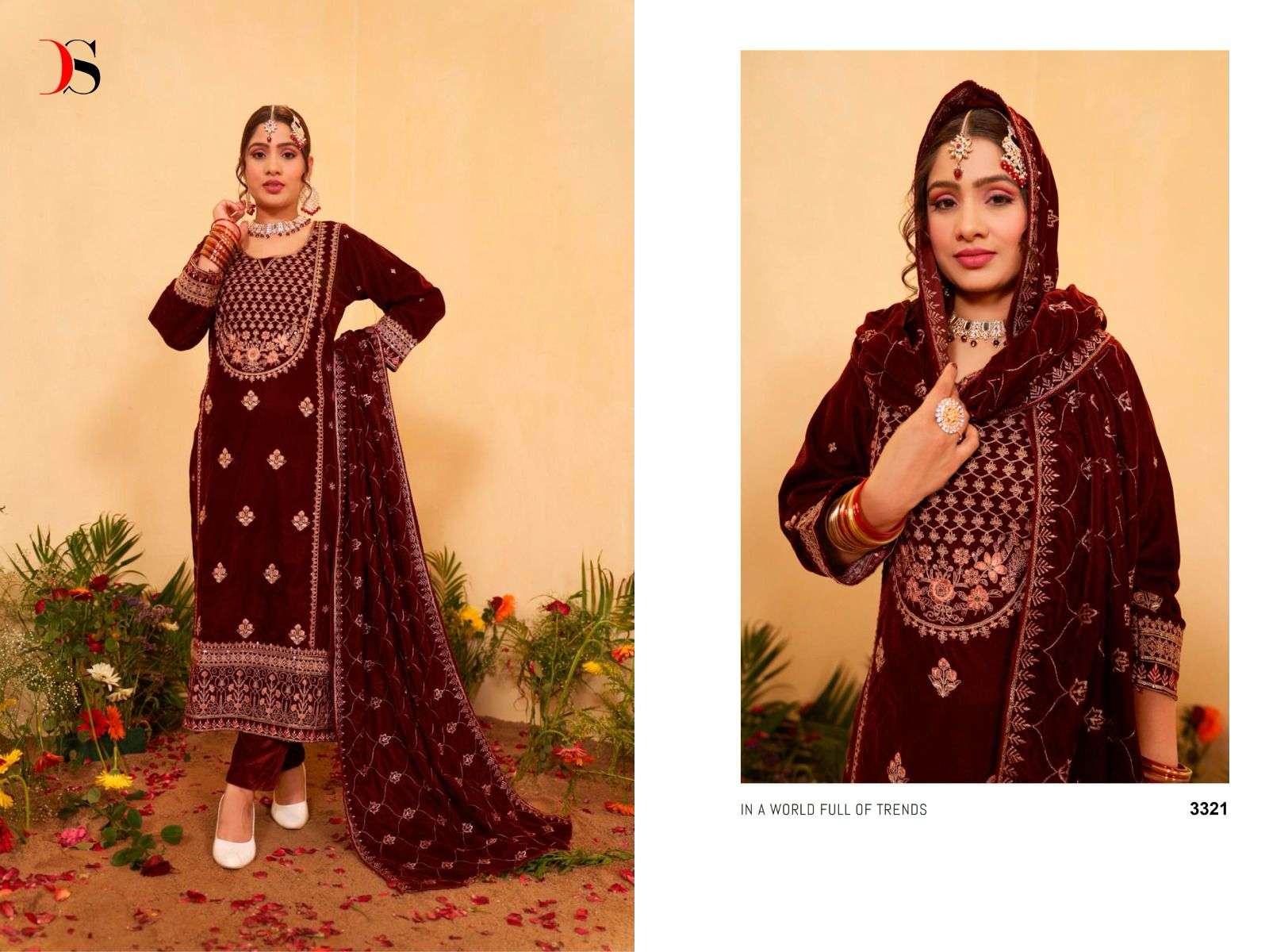 DEEPSY 3321 HIT DESIGN BY DEEPSY SUITS FANCY VELVET PAKISTANI DRESS