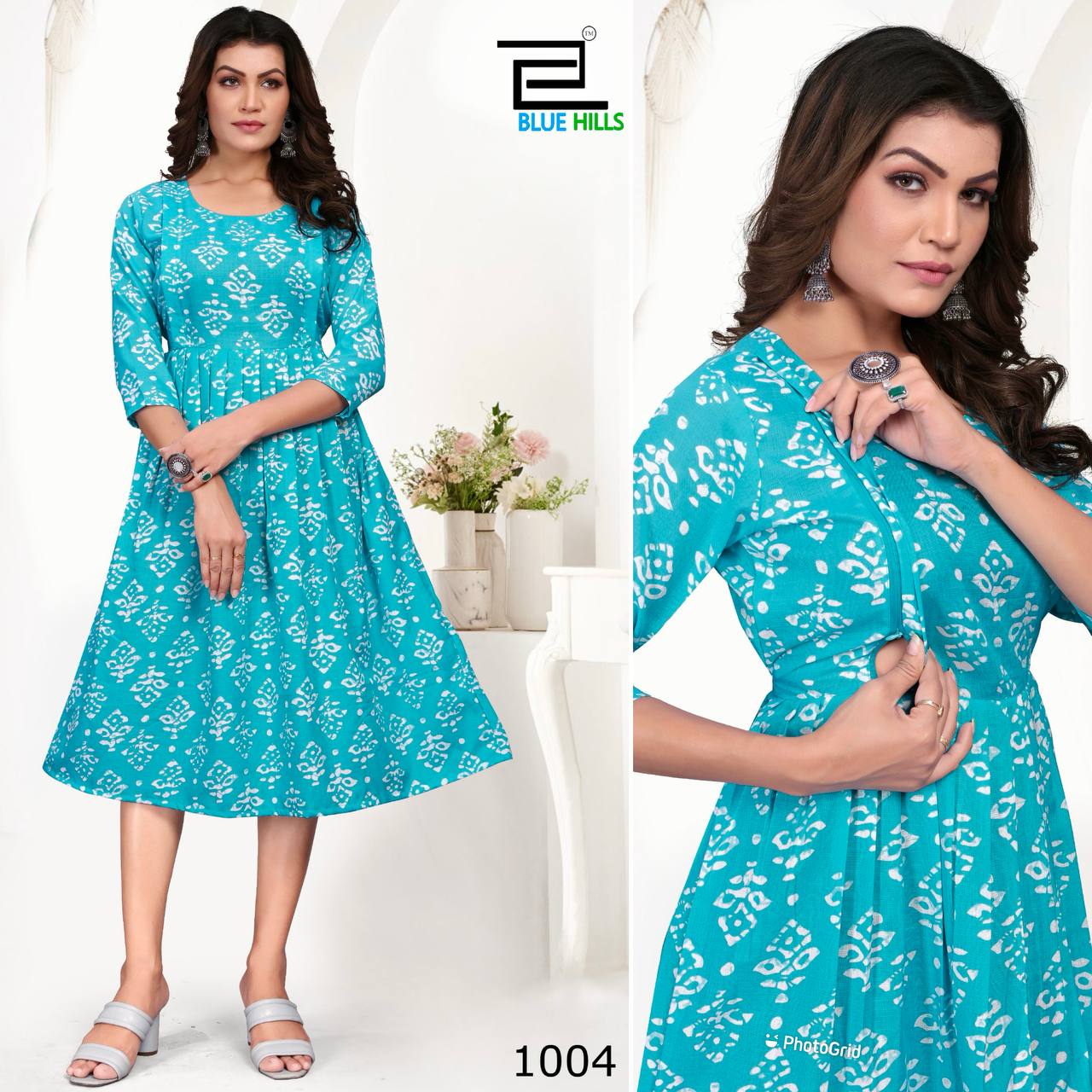 GOOD NEWWZ BY BLUE HILLS 1001 TO 1005 SERIES SOFT COTTON PRINT MATERNITY KURTIS