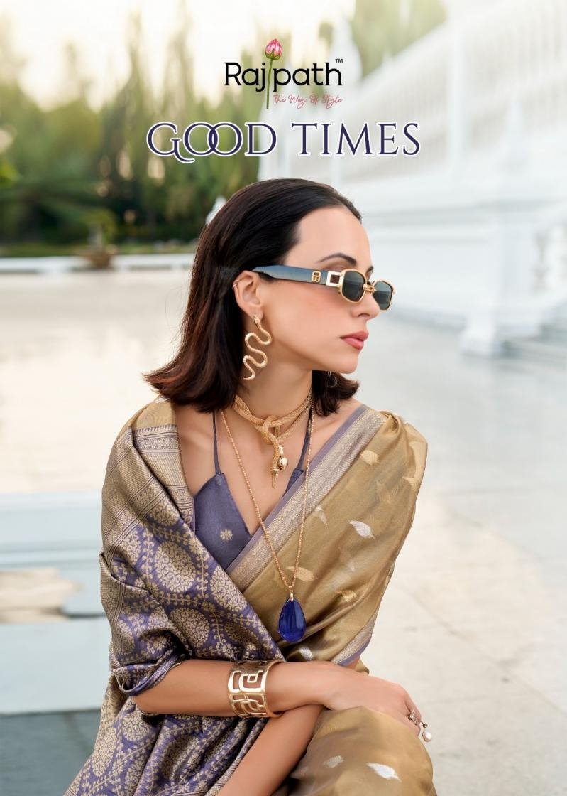 GOOD TIMES BY RAJPATH 119 TO 124 SERIES DESIGNER TISSUE SILK SAREES