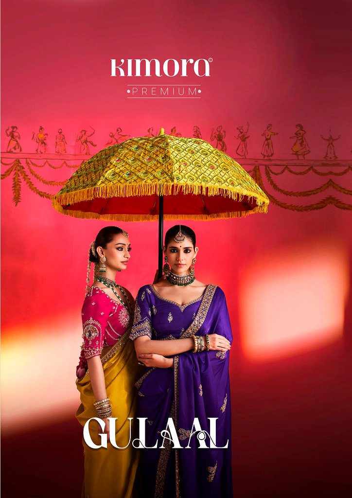 GULAAL VOL-19 BY KIMORA 5761 TO 5771 SERIES DESIGNER FANCY FABRIC SAREES