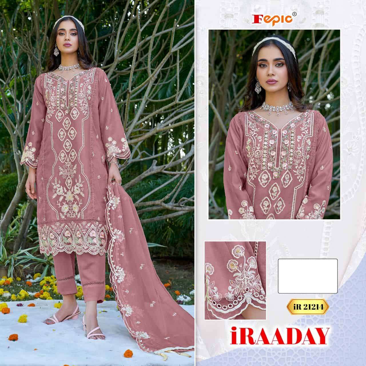 IRAADAY IR-21214 COLOURS BY FEPIC HEAVY ORGANZA PAKISTANI DRESSES