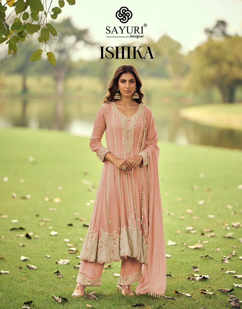 ISHIKA BY SAYURI 10218 TO 10220 SERIES DESIGNER REAL GEORGETTE DRESSES