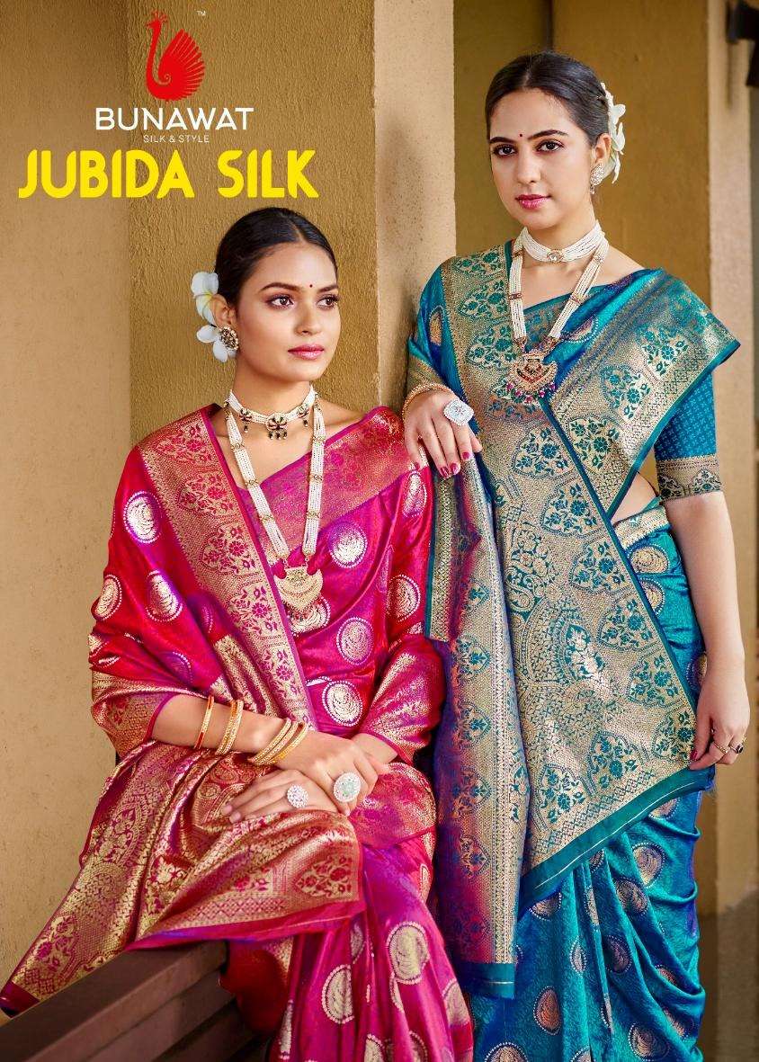 JUBIDA SILK BY BUNAWAT 1001 TO 1006 SERIES FANCY DESIGNER SILK SAREES