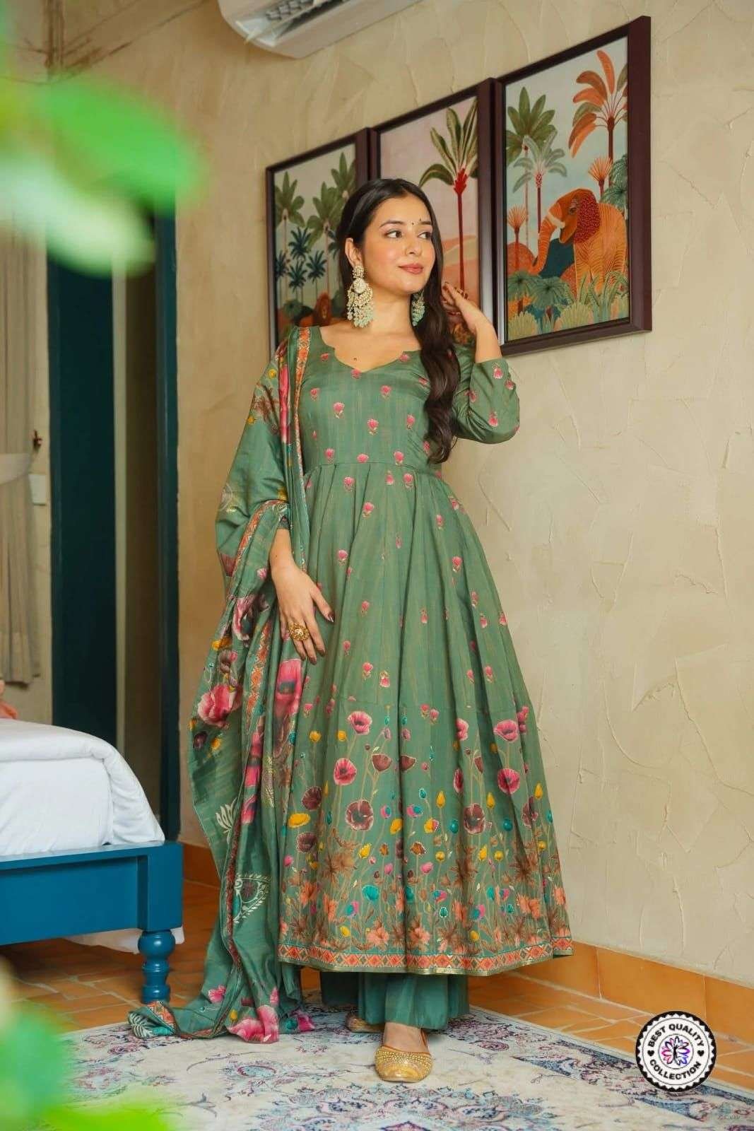 KF-5034 COLOURS BY SUSWANI DESIGNER MUSILN COTTON STITCHED DRESSES