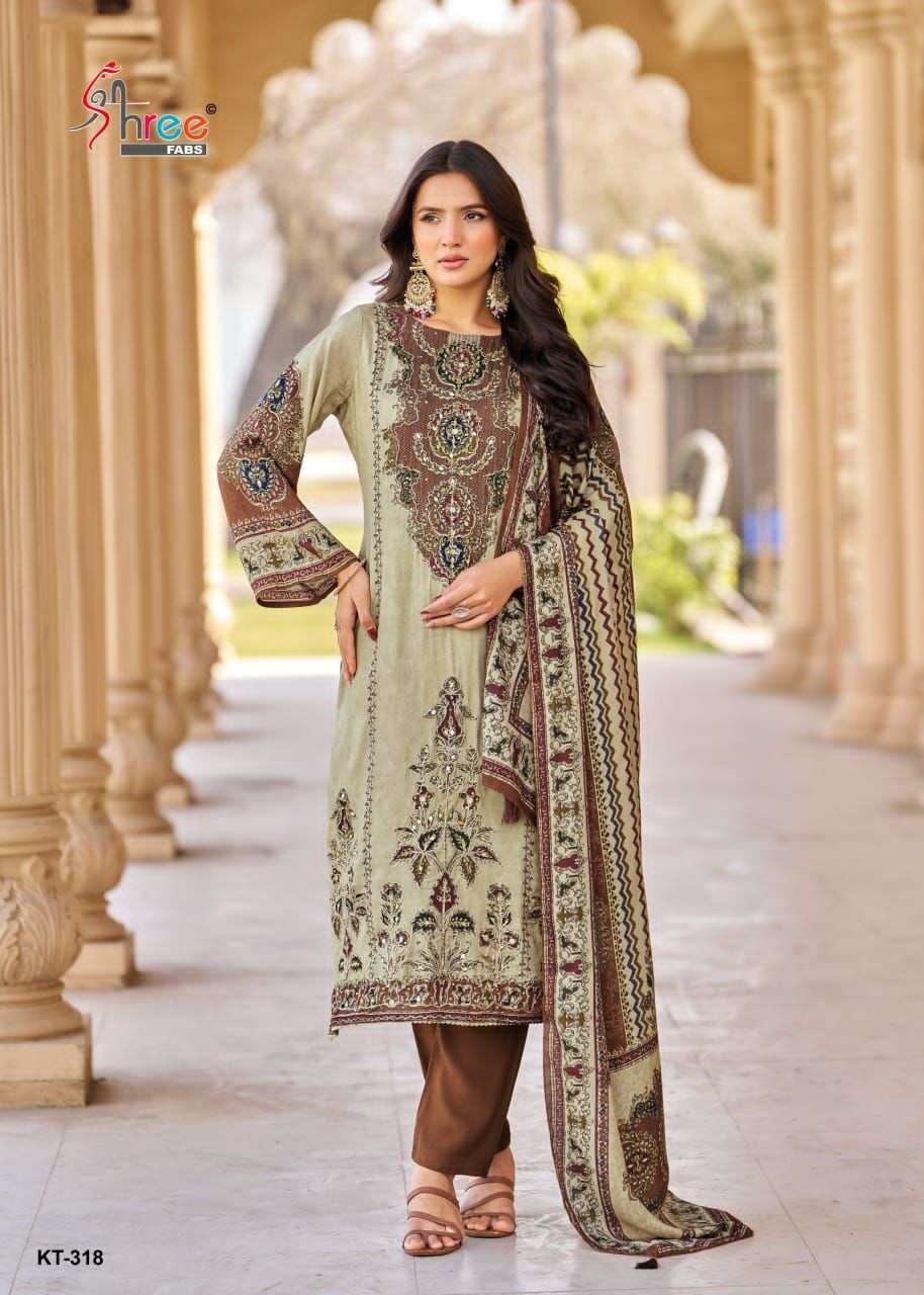 KT-318-A HIT DESIGN BY SHREE FABS PURE VISCOSE MUSLIN PAKISTANI DRESS