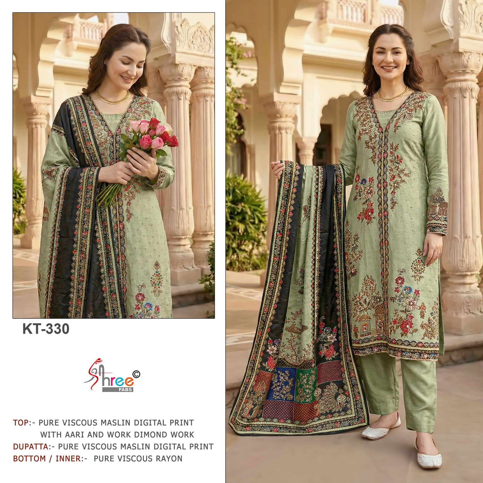 KT-330 COLOURS BY SHREE FABS FANCY VISCOSE MUSLIN PAKISTANI DRESSES
