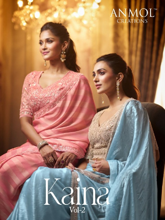 KIANA VOL-2 BY ANMOL CREATIONS 2101 TO 2116 SERIES FANCY SAREES