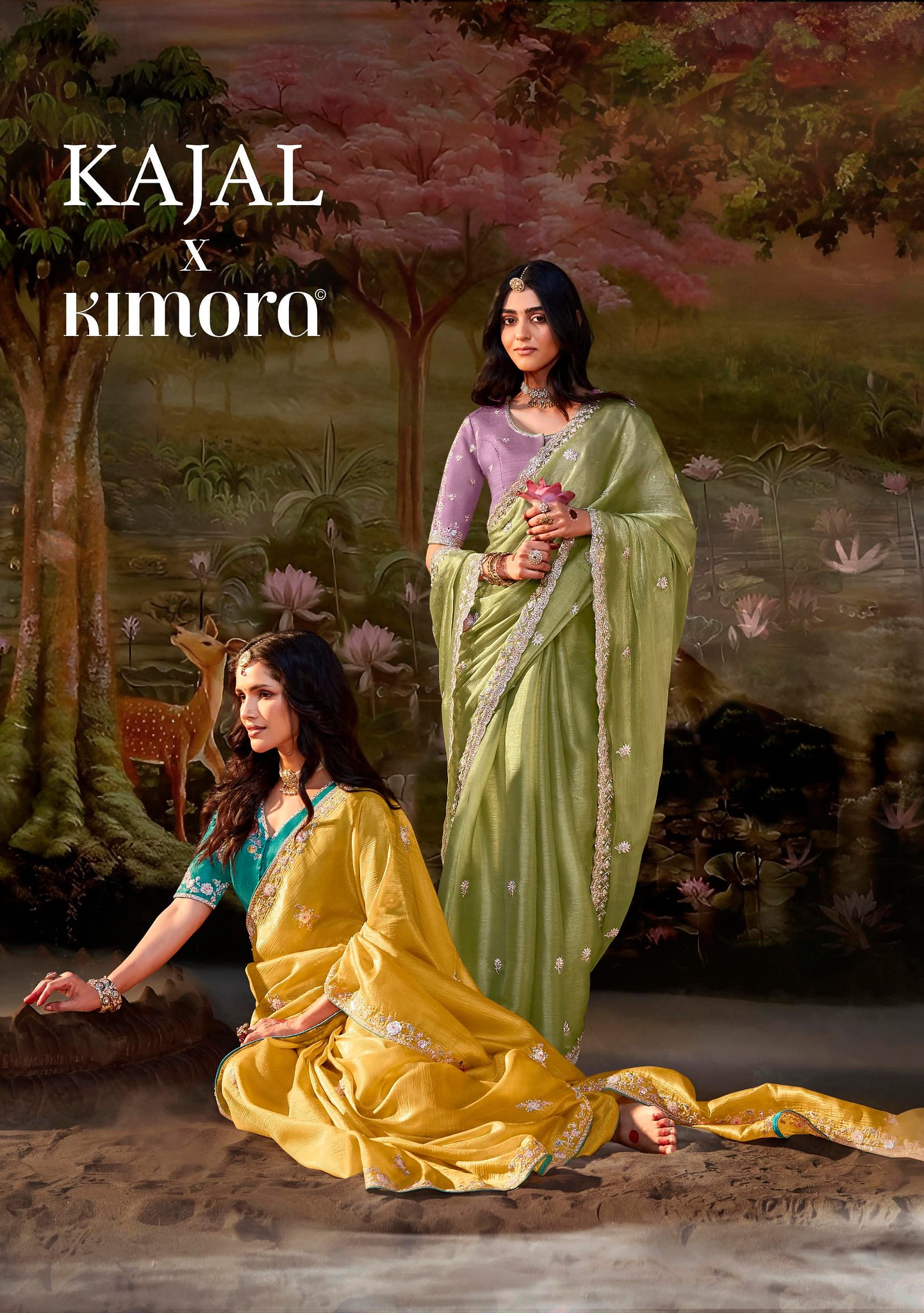 KAJAL VOL-15 BY KIMORA 5341 TO 5355 SERIES HEAVY DESIGNER FANCY SAREES