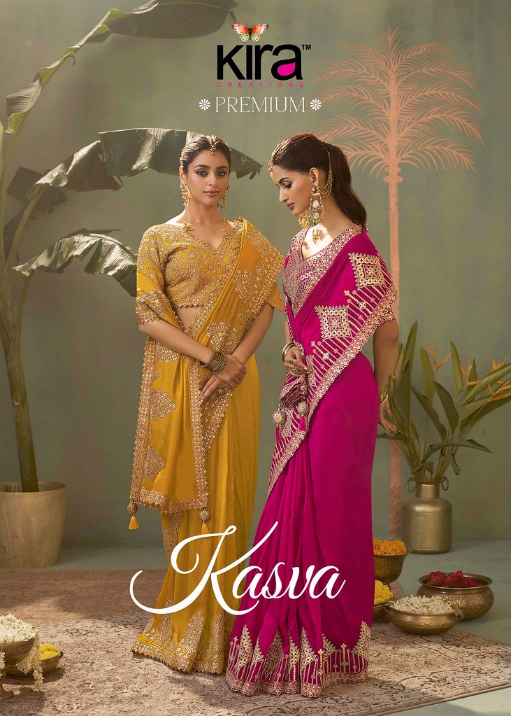 KASVA BY KIRA 8101 TO 8106 SERIES FANCY DESIGNER HEAVY SILK SAREES
