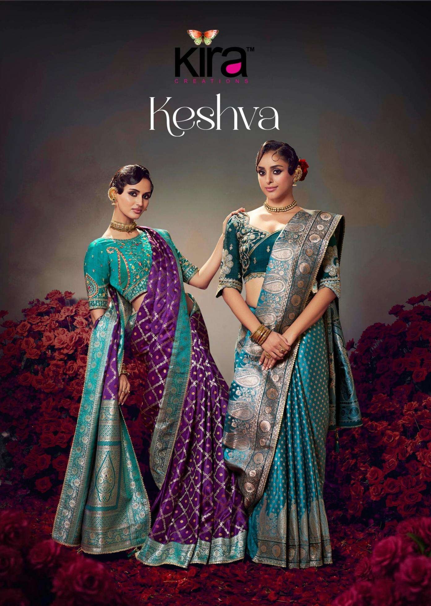 KESHVA BY KIRA 7901 TO 7910 SERIES HEAVY DESIGNER FANCY SILK SAREES