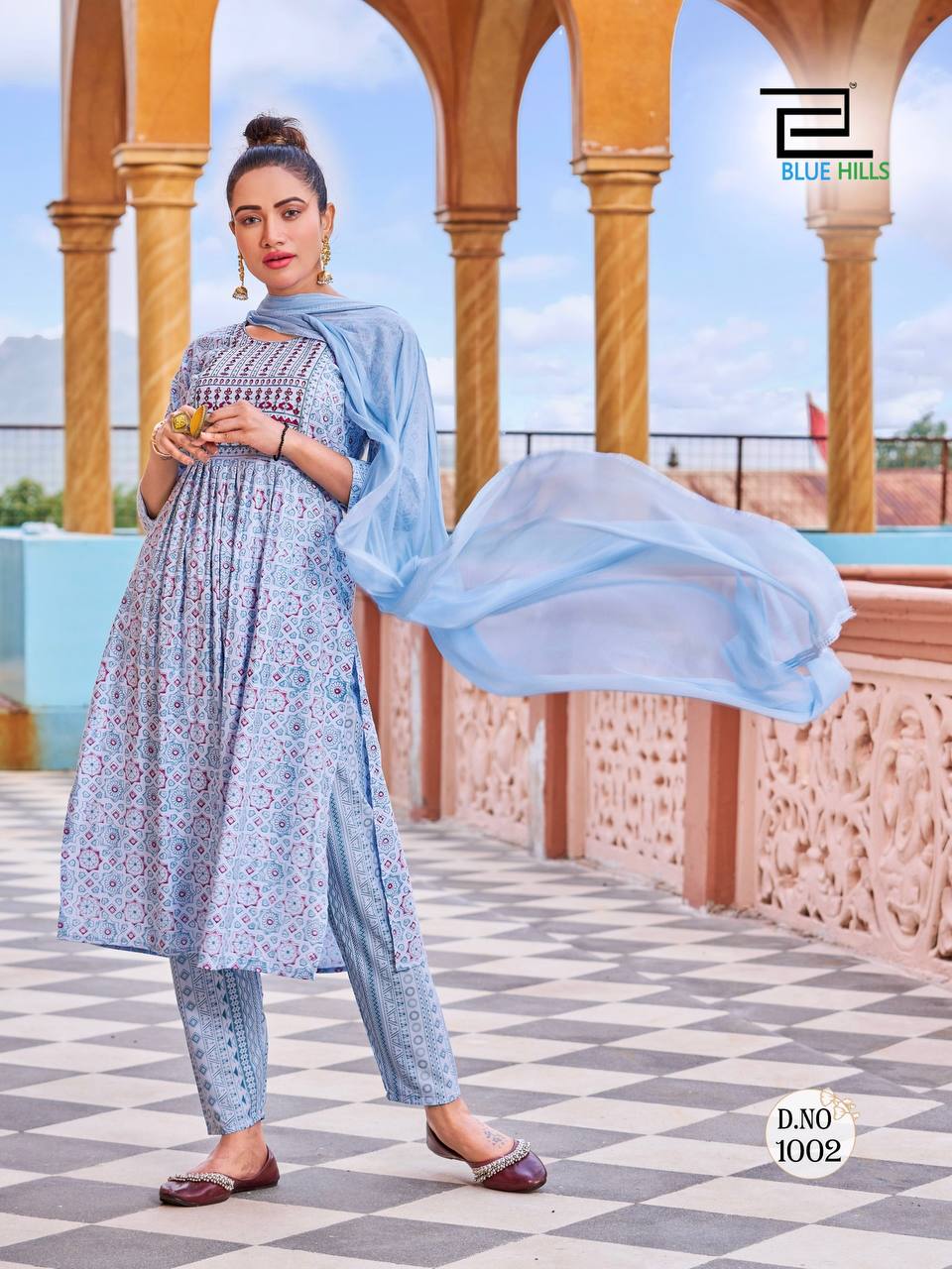 KIARA BY BLUE HILLS 1001 TO 1006 SERIES 14 KG RAYON STITCHED DRESSES