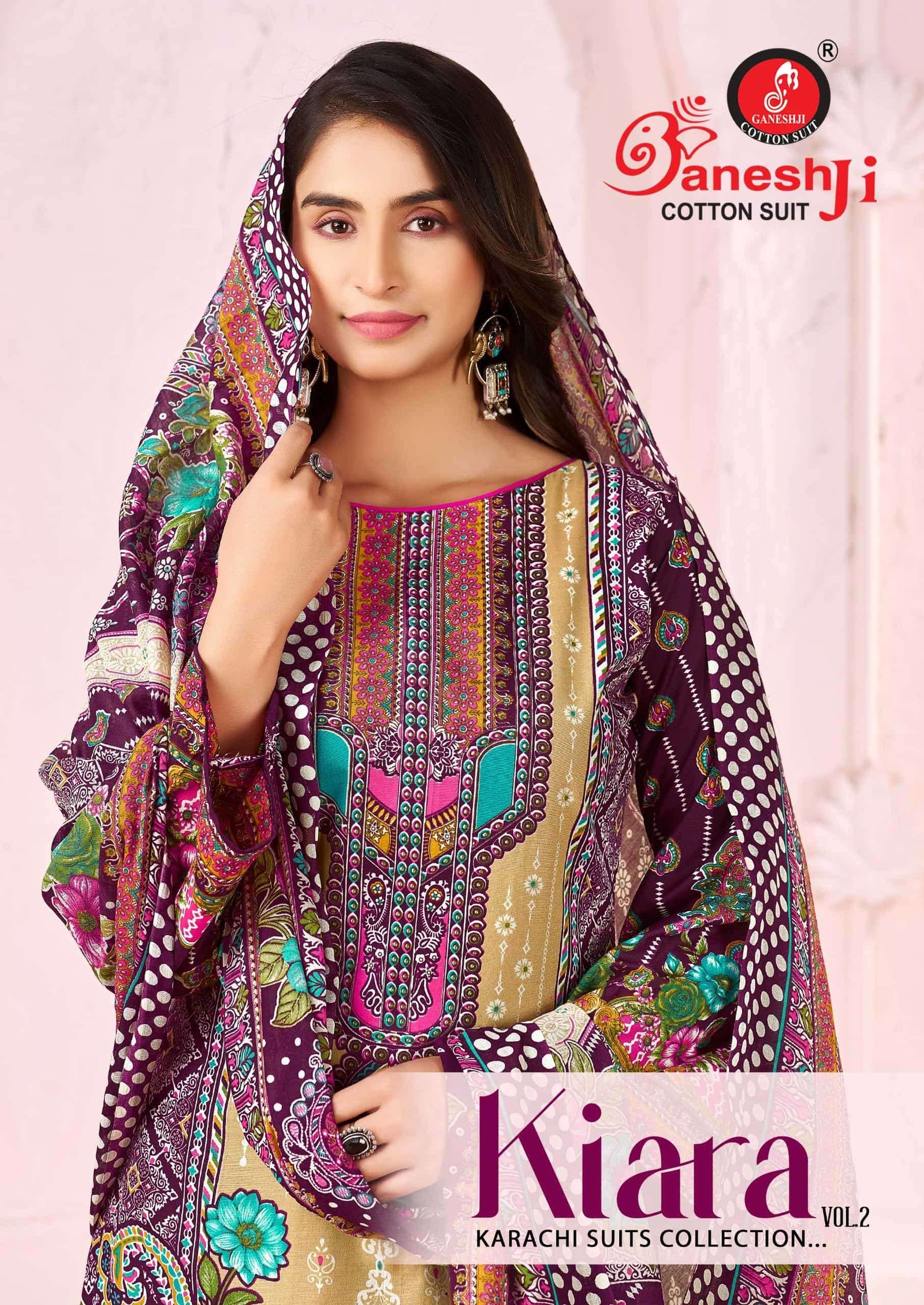 KIARA VOL-2 BY GANESHJI 2001 TO 2008 SERIES COTTON PRINTED DRESSES