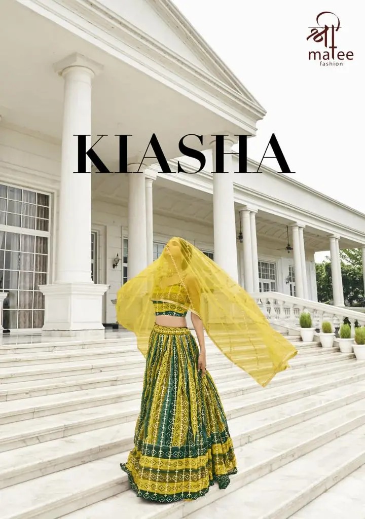 KIASHA BY SHREEMATEE FASHION 145 TO 148 SERIES FAUX GEORGETTE LEHENGAS