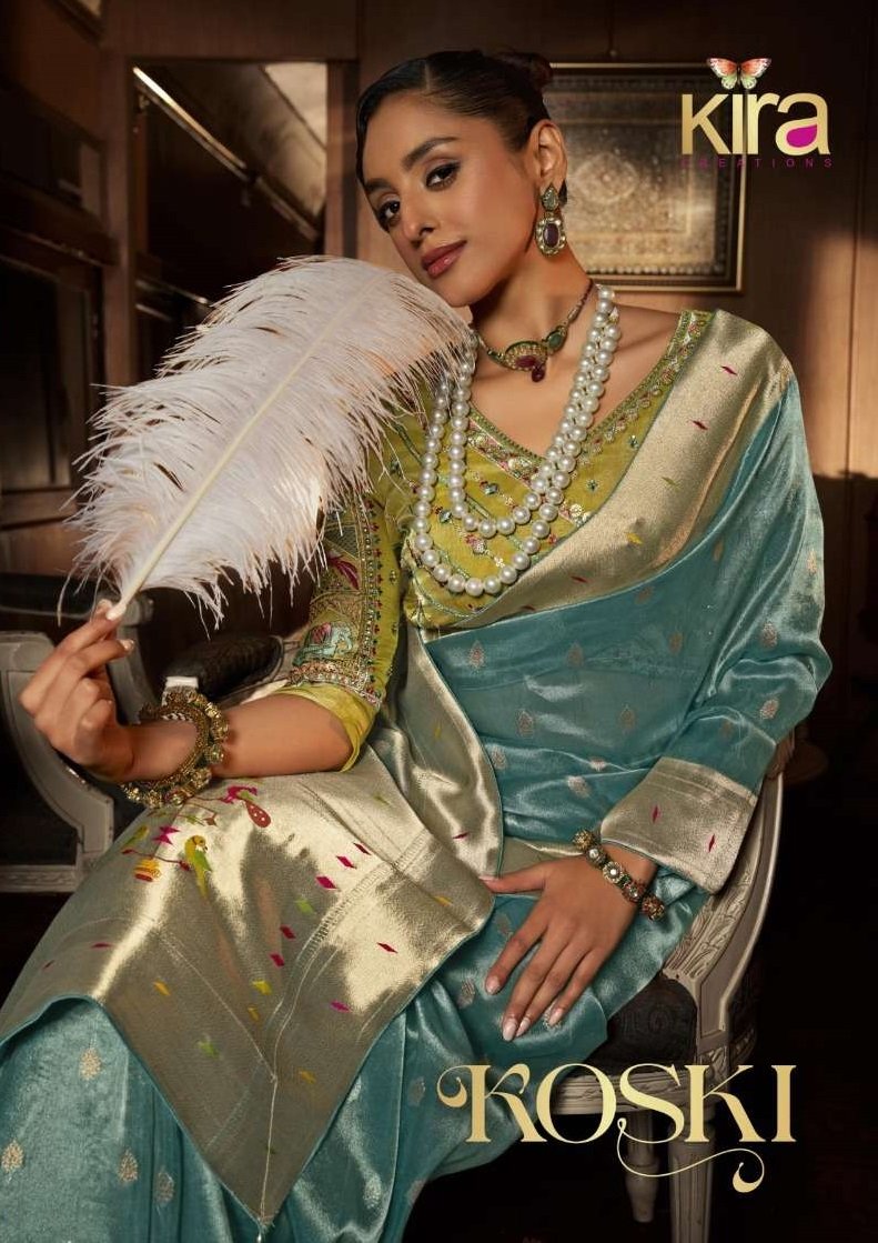 KOSKI BY KIRA 6701 TO 6706 SERIES DESIGNER TISSUE PAITHANI SAREES