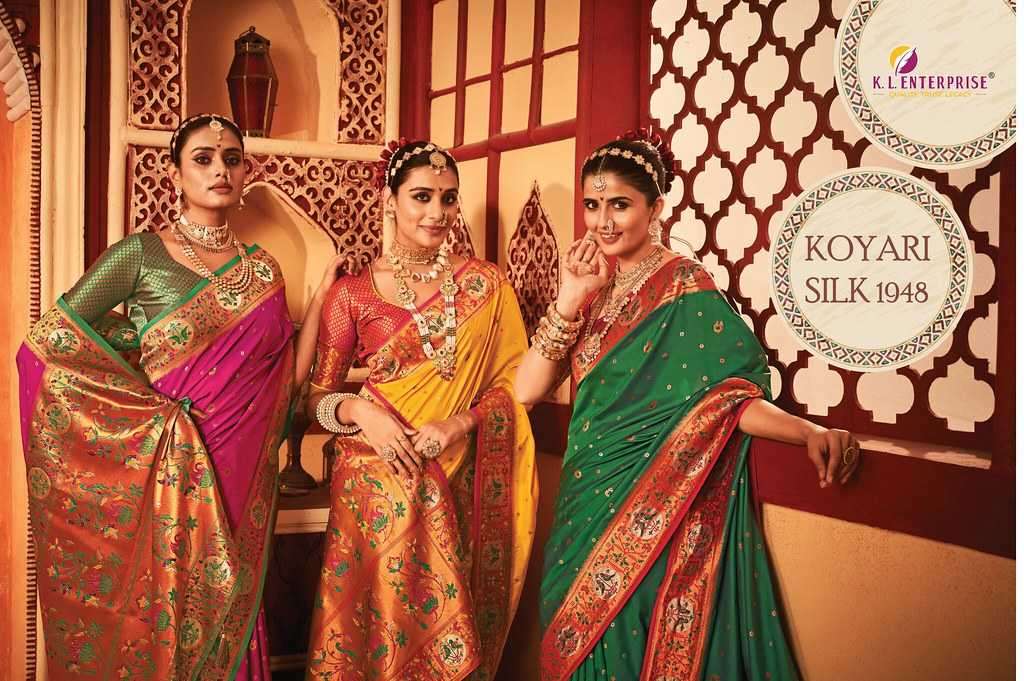 KOYARI SILK 1948 BY GEETANSHI KL-1948-A TO KL-1948-H SERIES SILK SAREES