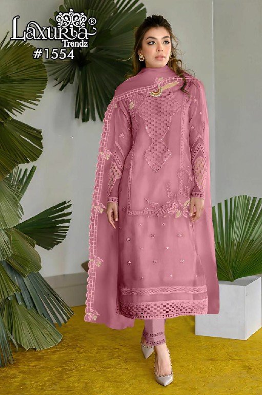 LAXURIA 1554 COLOURS BY LAXURIA TRENDZ FAUX GEORGETTE STITCHED PAKISTANI DRESSES