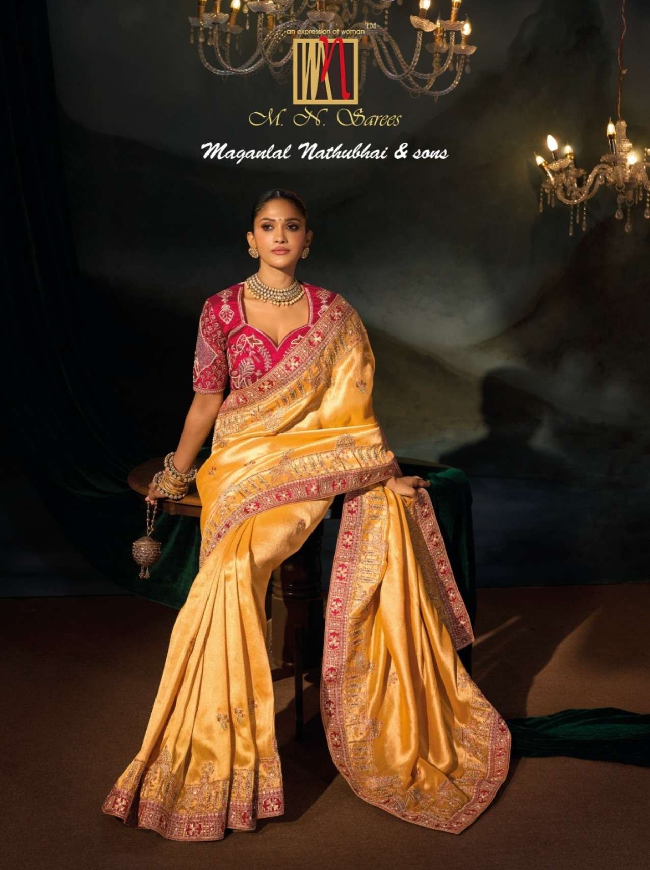 MN 8600 SERIES BY MN SAREES 8601 TO 8613 SERIES HEAVY SILK SAREES