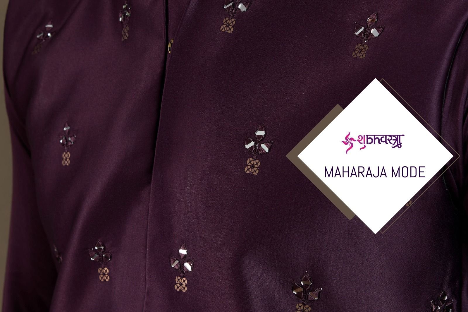 MAHARAJA MODE BY SHUBHVASTRA 61101 TO 61105 SERIES SILK MENS KURTA PYJAMA WITH KOTI